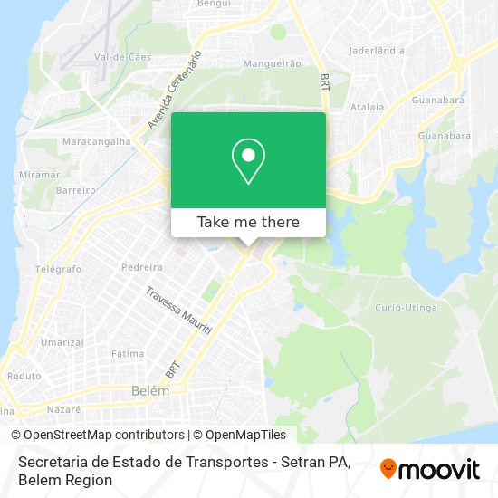 Secretaria de Estado de Transportes - Setran PA map
