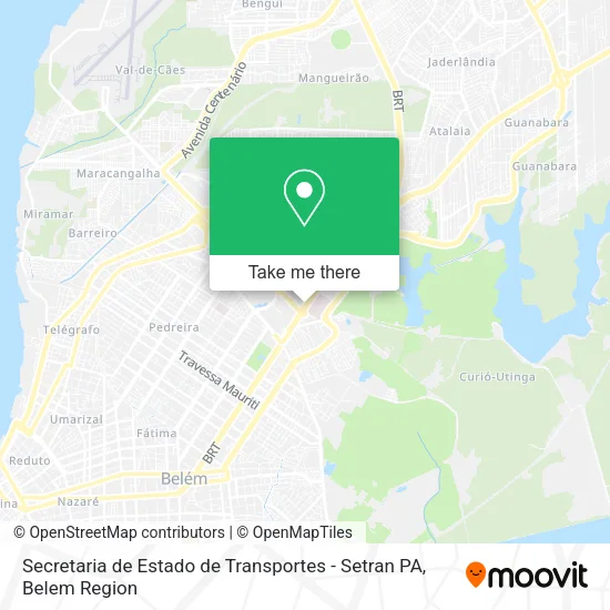 Secretaria de Estado de Transportes - Setran PA map