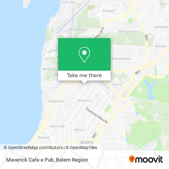 Mapa Maverick Cafe e Pub