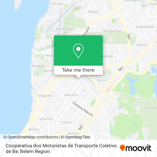 Cooperativa dos Motoristas de Transporte Coletivo de Be map