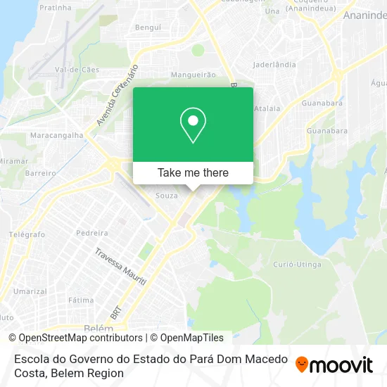 Escola do Governo do Estado do Pará Dom Macedo Costa map