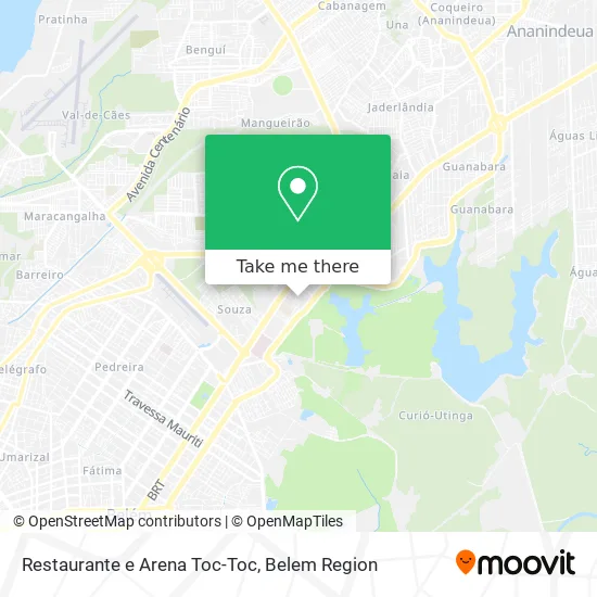 Restaurante e Arena Toc-Toc map