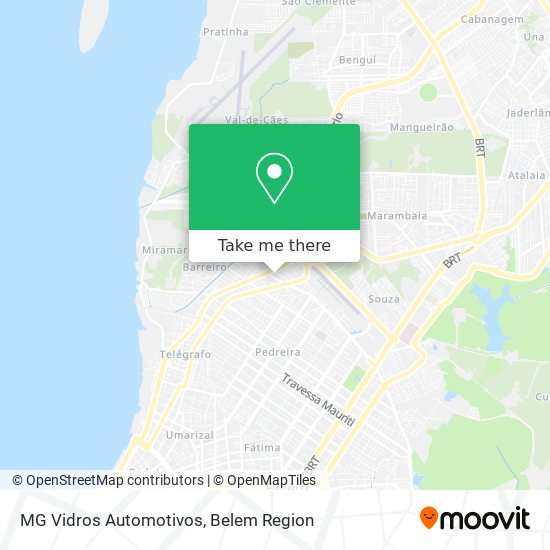 MG Vidros Automotivos map