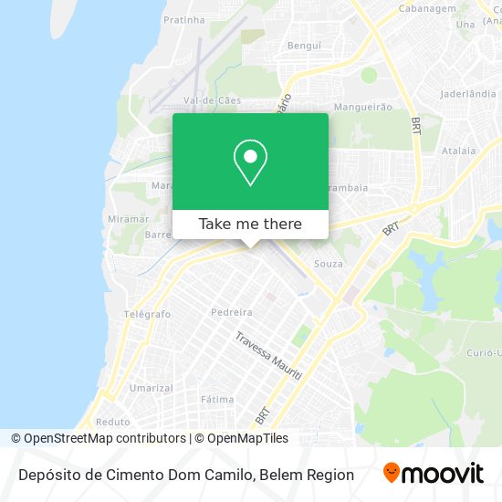 Depósito de Cimento Dom Camilo map