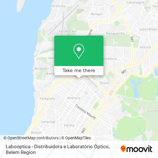 Mapa Labooptica - Distribuidora e Laboratório Óptico