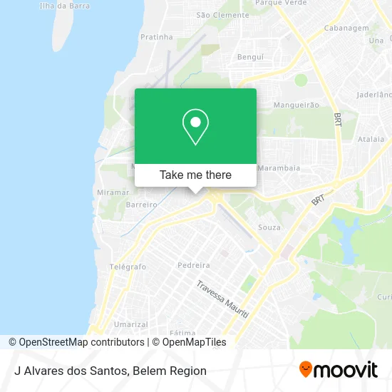 J Alvares dos Santos map