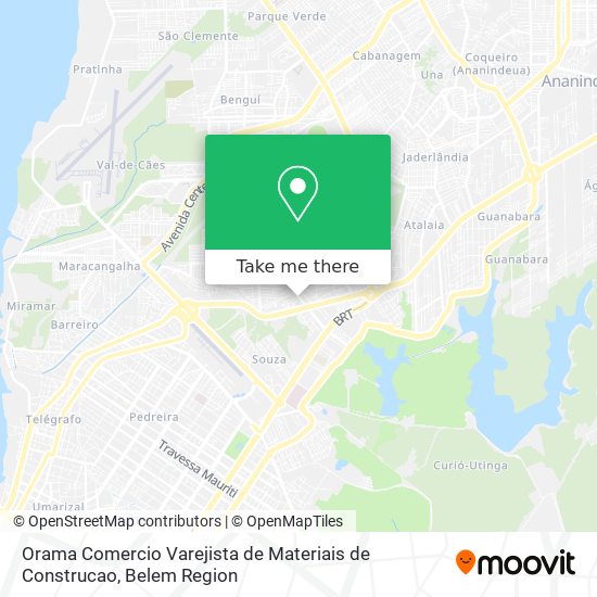 Orama Comercio Varejista de Materiais de Construcao map