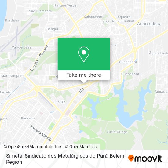 Simetal Sindicato dos Metalúrgicos do Pará map