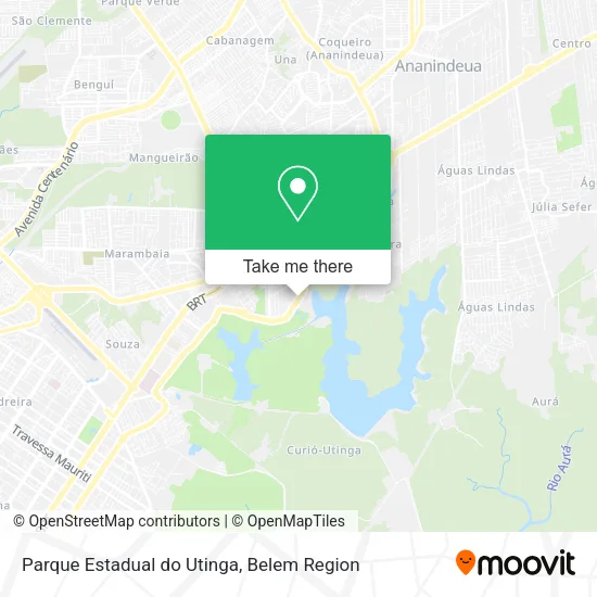 Parque Estadual do Utinga map