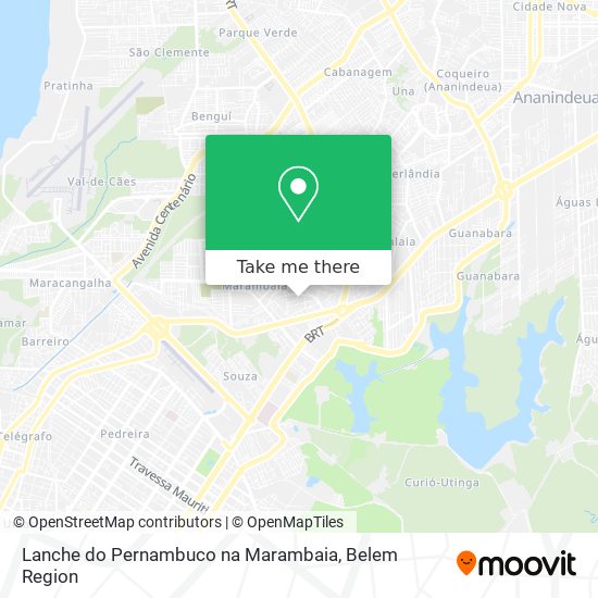 Lanche do Pernambuco na Marambaia map