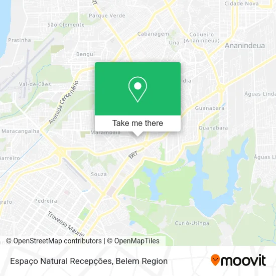 Espaço Natural Recepções map