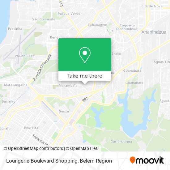 Mapa Loungerie Boulevard Shopping