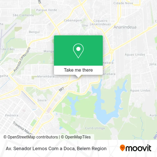 Av. Senador Lemos Com a Doca map