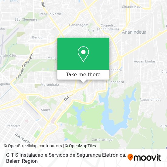 G T S Instalacao e Servicos de Seguranca Eletronica map