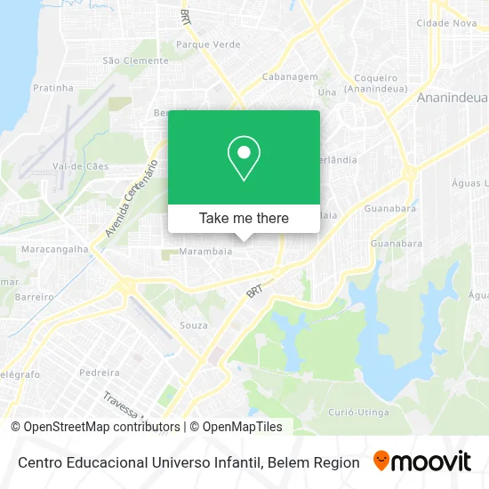 Centro Educacional Universo Infantil map