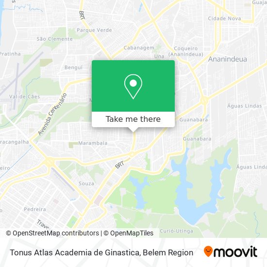 Mapa Tonus Atlas Academia de Ginastica