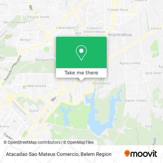 Atacadao Sao Mateus Comercio map