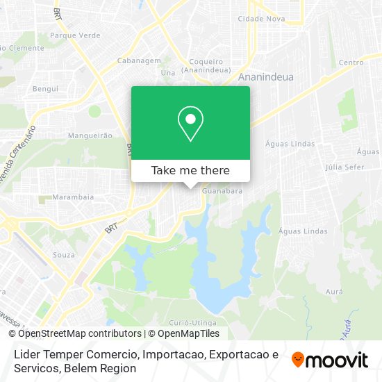 Lider Temper Comercio, Importacao, Exportacao e Servicos map