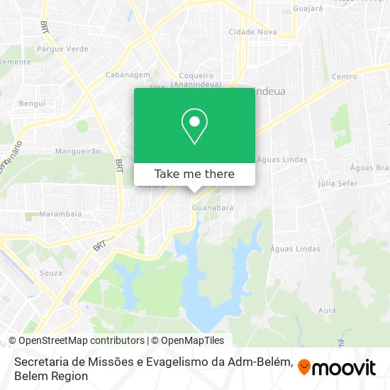 Mapa Secretaria de Missões e Evagelismo da Adm-Belém