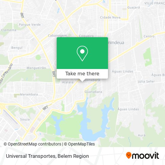 Universal Transportes map