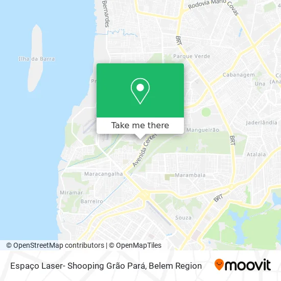 Espaço Laser- Shooping Grão Pará map