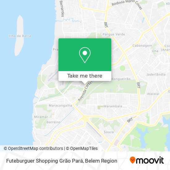 Mapa Futeburguer Shopping Grão Pará