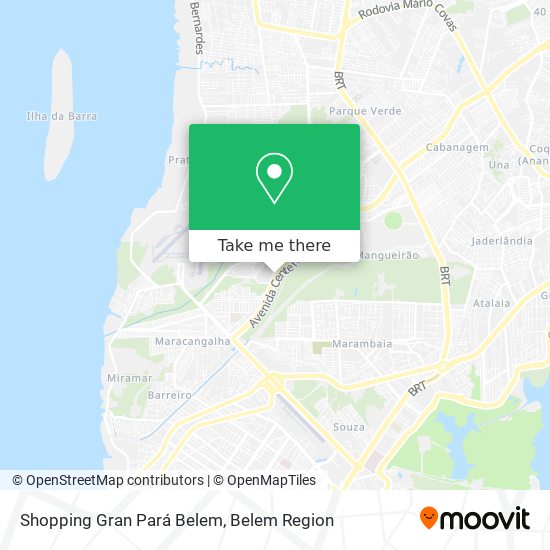 Shopping Gran Pará Belem map