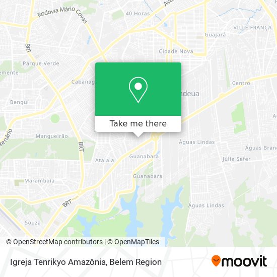 Igreja Tenrikyo Amazônia map