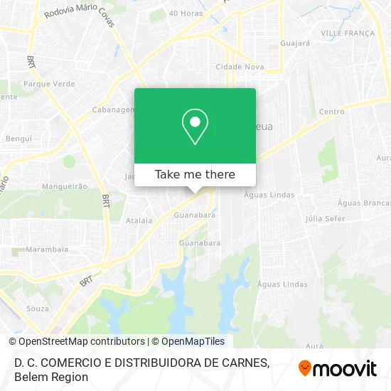 D. C. COMERCIO E DISTRIBUIDORA DE CARNES map