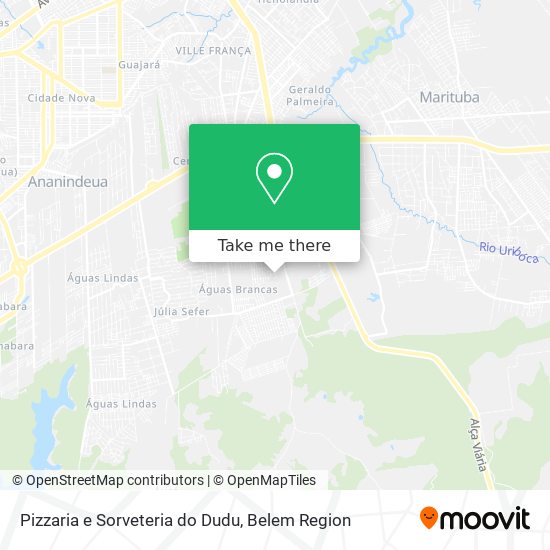 Pizzaria e Sorveteria do Dudu map