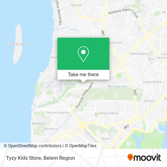 Tyzy Kids Store map