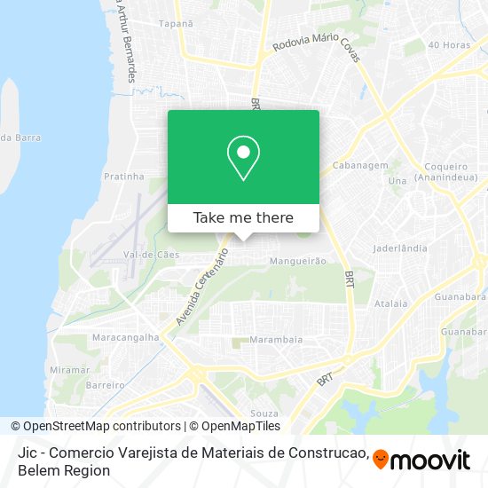 Jic - Comercio Varejista de Materiais de Construcao map