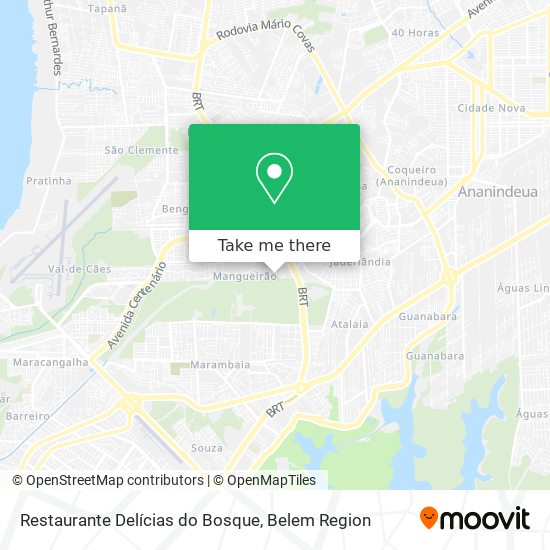 Restaurante Delícias do Bosque map