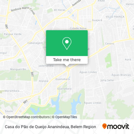 Casa do Pão de Queijo Ananindeua map