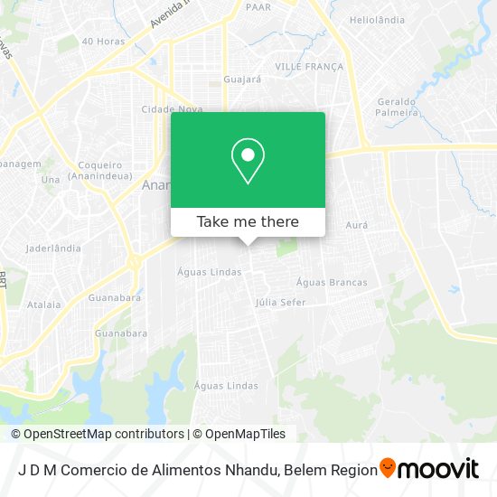 J D M Comercio de Alimentos Nhandu map