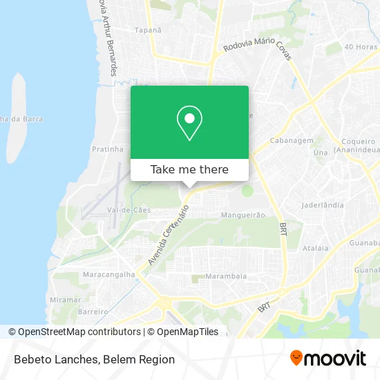 Bebeto Lanches map