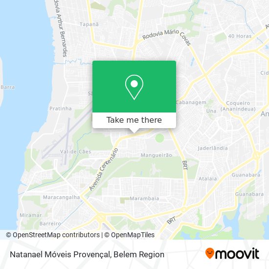 Natanael Móveis Provençal map