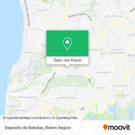 Depósito de Bebidas map