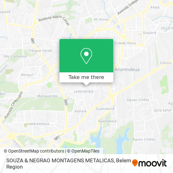 SOUZA & NEGRAO MONTAGENS METALICAS map