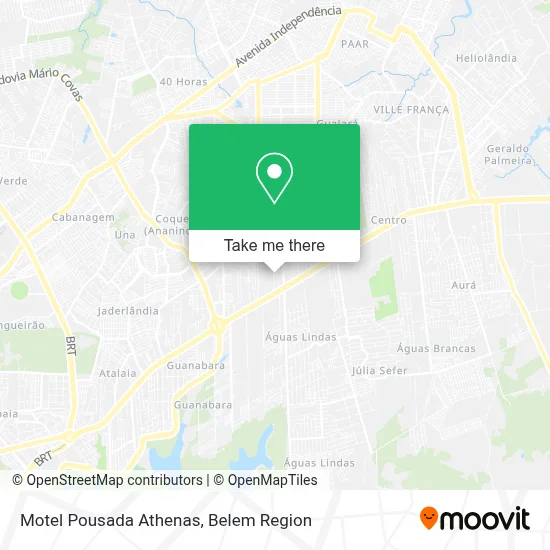 Motel Pousada Athenas map