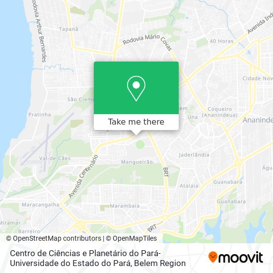 Centro de Ciências e Planetário do Pará-Universidade do Estado do Pará map