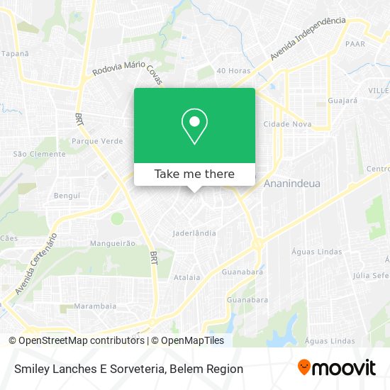 Smiley Lanches E Sorveteria map