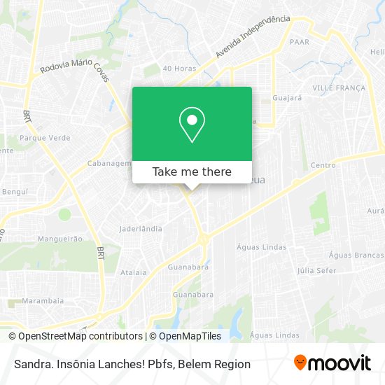 Sandra. Insônia Lanches! Pbfs map