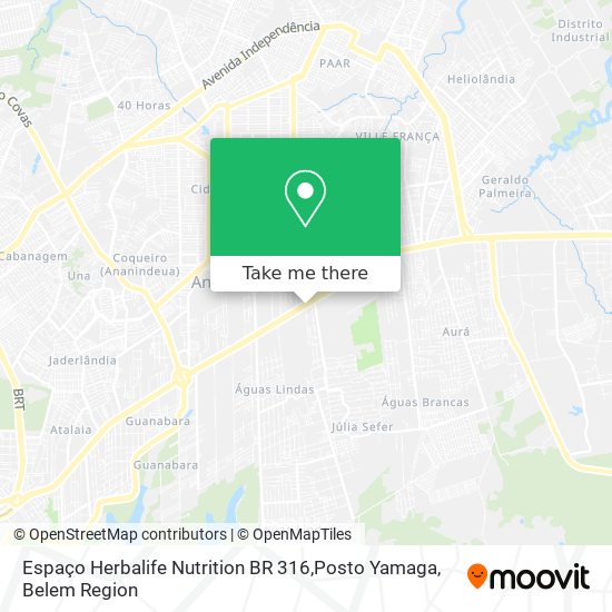 Espaço Herbalife Nutrition BR 316,Posto Yamaga map