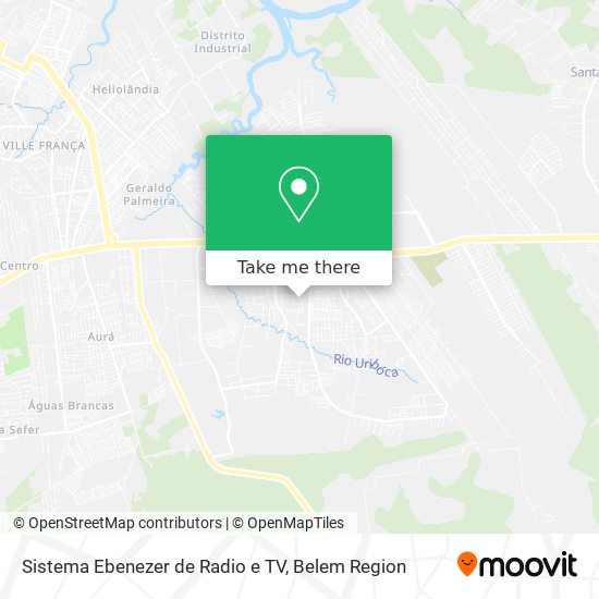 Sistema Ebenezer de Radio e TV map