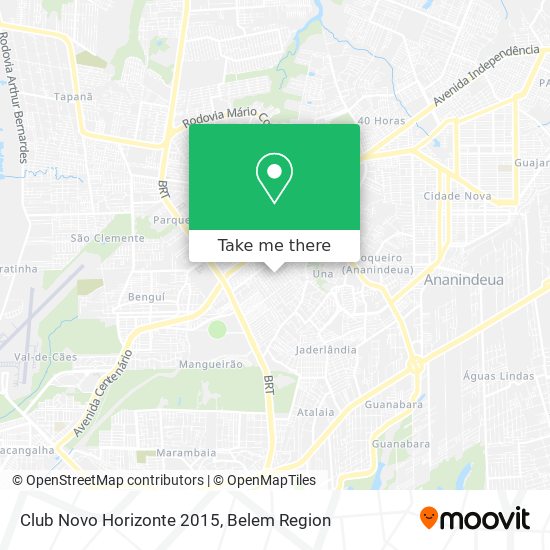 Club Novo Horizonte 2015 map