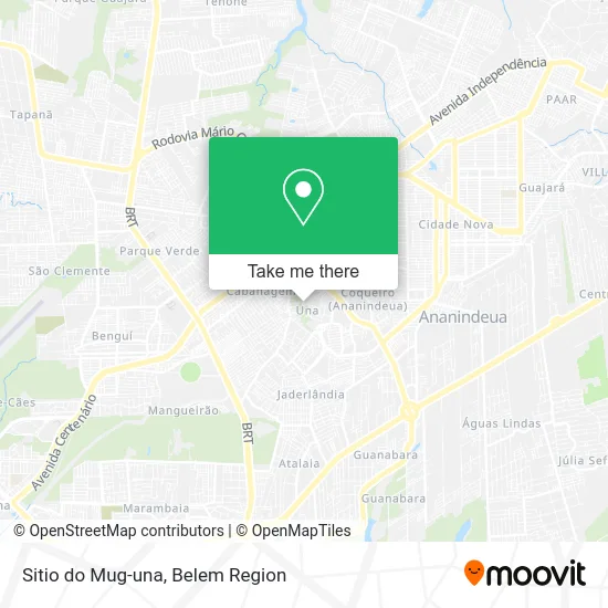 Sitio do Mug-una map