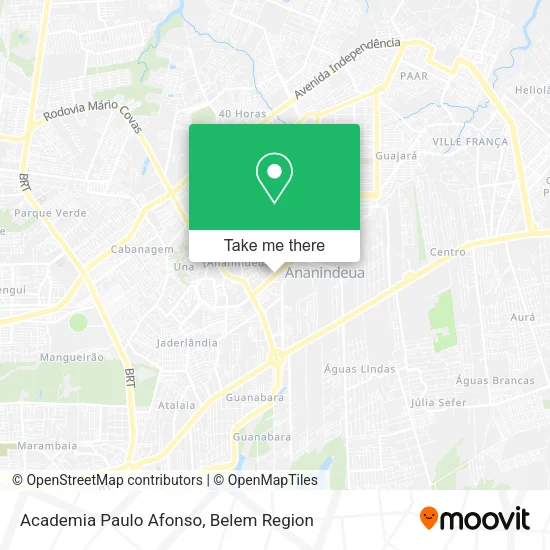 Academia Paulo Afonso map