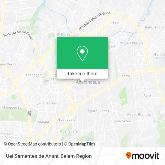Uei Sementes de Anani map
