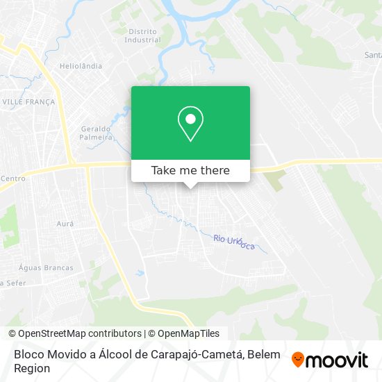 Mapa Bloco Movido a Álcool de Carapajó-Cametá